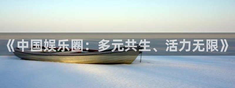 天顺娱乐平台：《中国娱乐圈：多元共生、活力无限》